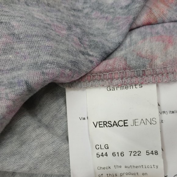 Versace Jeans V-Neck Short Sleeve Men T-Shirt L - Picture 8 of 10